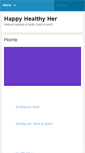 Mobile Screenshot of happyhealthyher.com