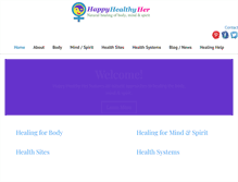 Tablet Screenshot of happyhealthyher.com